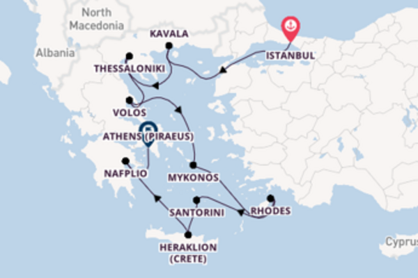 Sailing from Istanbul to Athens (Piraeus)
