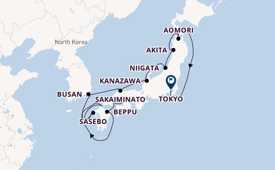 Japan from Kobe, Japan with the Azamara Pursuit