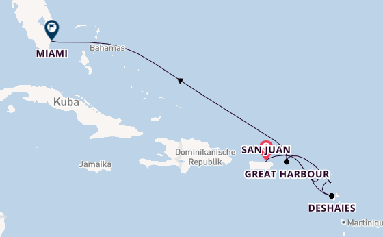 Karibik ab San Juan, Puerto Rico auf der Silver Dawn