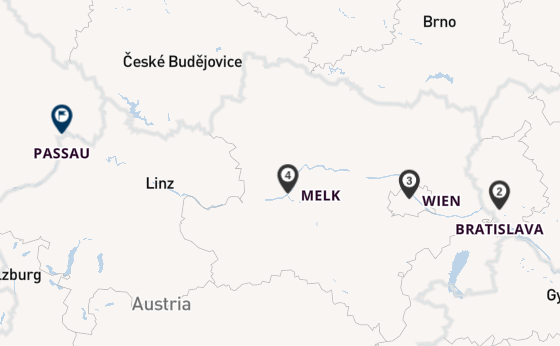Donau vanaf Wien met de BELLEJOUR