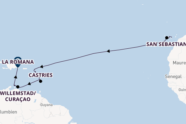 Von Gran Canaria in die Dominikanische Republik