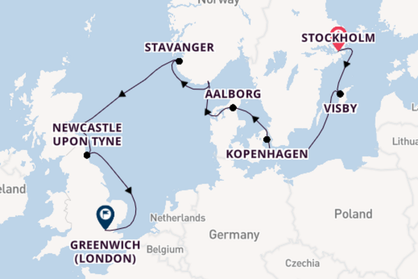 12daagse cruise met de Seabourn Quest vanuit Stockholm