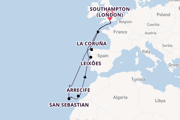 Canary Islands from Southampton, England with the Balmoral