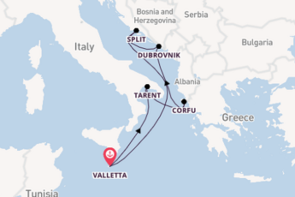 Journey from Valletta with the Azura