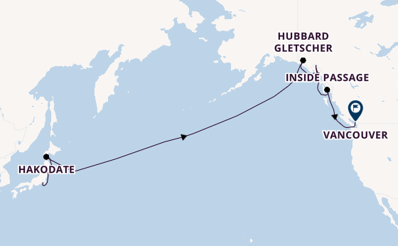 Norwegian Jade - Pulsierendes Tokio trifft Alaskas Wildnis & lebenswertes Vancouver