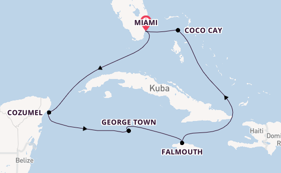 Karibik ab Miami auf der Independence of the Seas