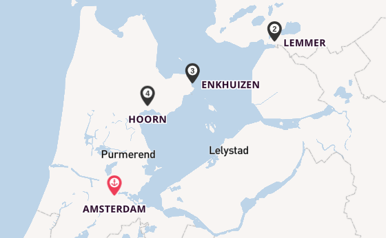 Niederlande ab Amsterdam, Niederlande auf der MS Lafayette