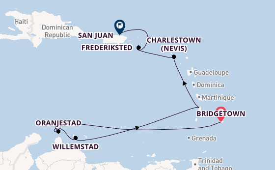 Caribbean from Bridgetown, Barbados with the Azamara Journey
