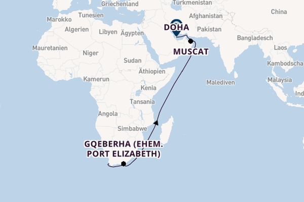 Südafrika ab Kapstadt, Südafrika auf der Mein Schiff Flow