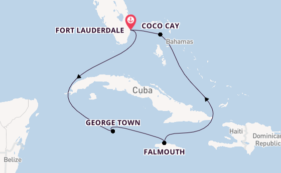 Caribbean vanaf Fort Lauderdale, Verenigde Staten met de Explorer of the Seas