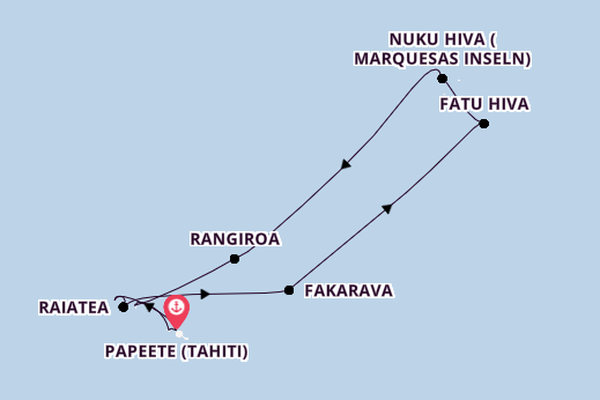 Französisch-Polynesien ab Papeete (Tahiti), Französisch-Polynesien auf der Silver Whisper