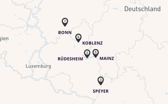 Rhein ab Köln, Deutschland auf der A-ROSA CLEA