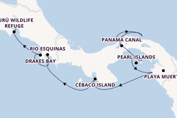 Central America from Colón, Panama with the Le Bellot