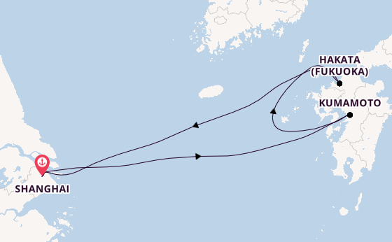 Japan from Shanghai, China with the Spectrum of the Seas
