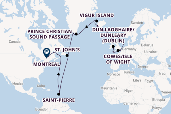 Seabourn Sojourn 25  London-Montreal