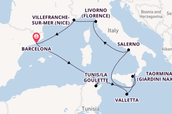 Journey with Holland America Line  from Barcelona