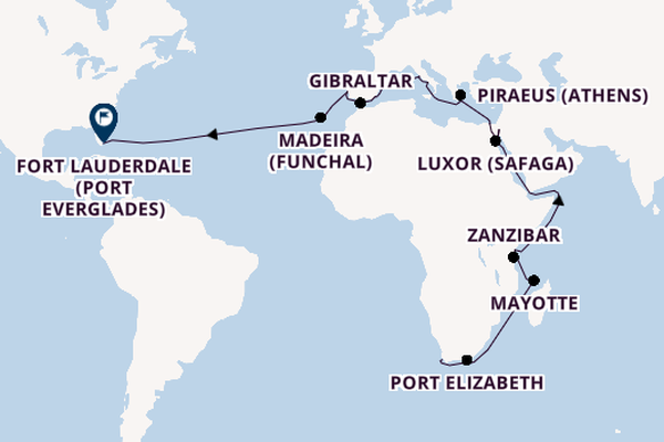 Luxury Cape Town to Florida Grand Voyage