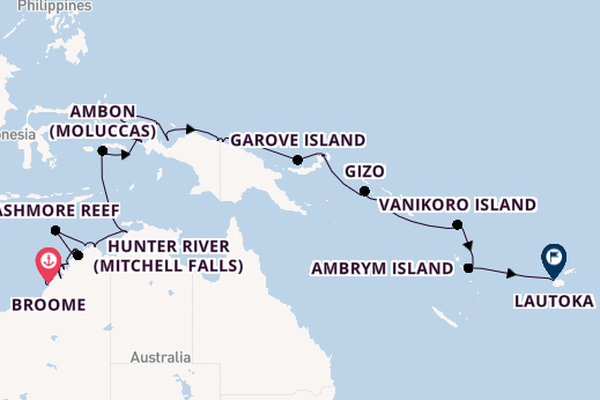 Australia from Broome, Australia with the Seabourn Pursuit