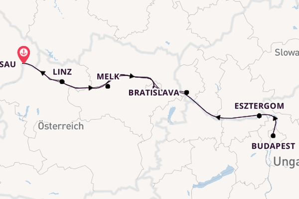 Donau ab Passau, Deutschland auf der VIVA TWO