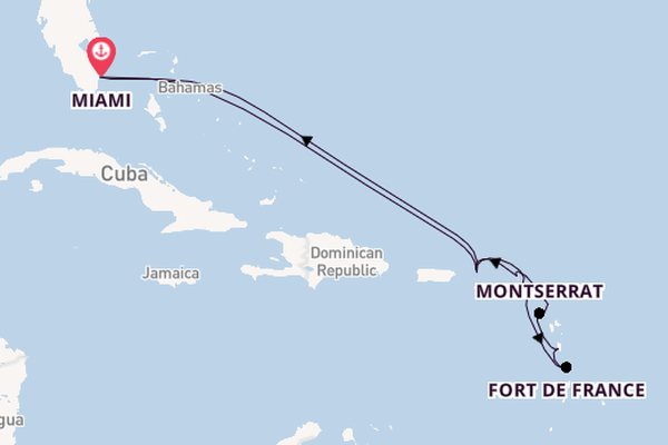 Caribbean from Miami, Florida, USA with the Seabourn Quest