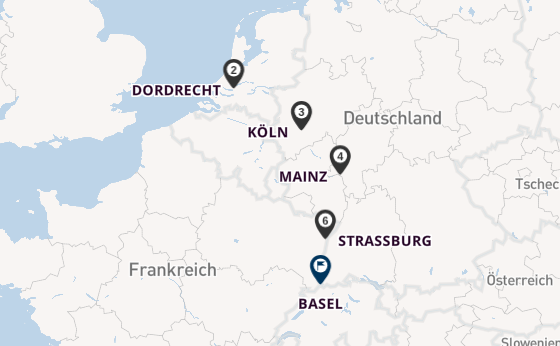 Rhein ab Amsterdam, Niederlande auf der Celebrity Roamer