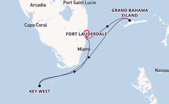 Caribbean vanaf Fort Lauderdale, Verenigde Staten met de Brilliance of the Seas