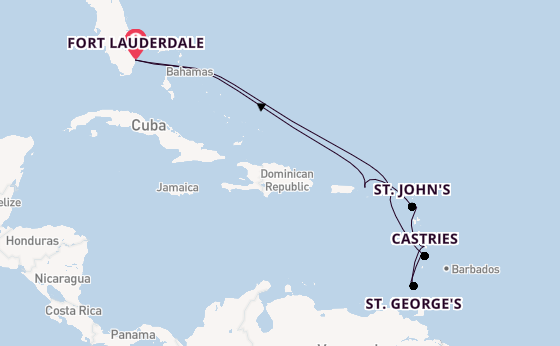 Caribbean vanaf Fort Lauderdale, Verenigde Staten met de Celebrity Ascent