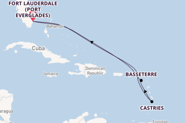 Caribbean from Fort Lauderdale (Port Everglades), Florida with the Freedom of the Seas