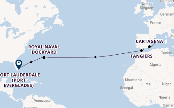 Transatlantic from Barcelona, Spain with the Celebrity Eclipse