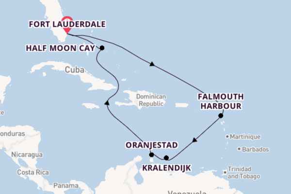 Cruise met Holland America Line naar Falmouth Harbour