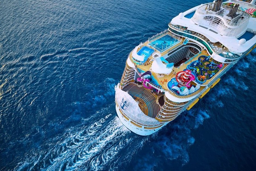 at sea