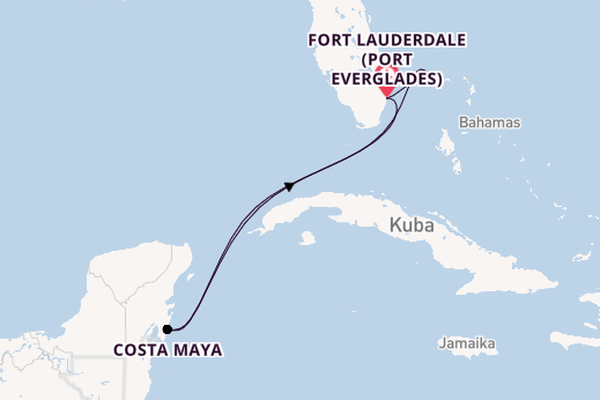 Karibik ab Fort Lauderdale (Port Everglades), USA auf der Celebrity Summit