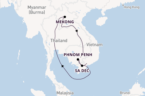 South East Asia from Ho Chi Minh City, Vietnam with the Viking Tonle