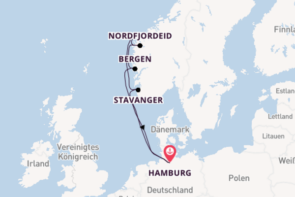8 Tage Nordeuropa Reise