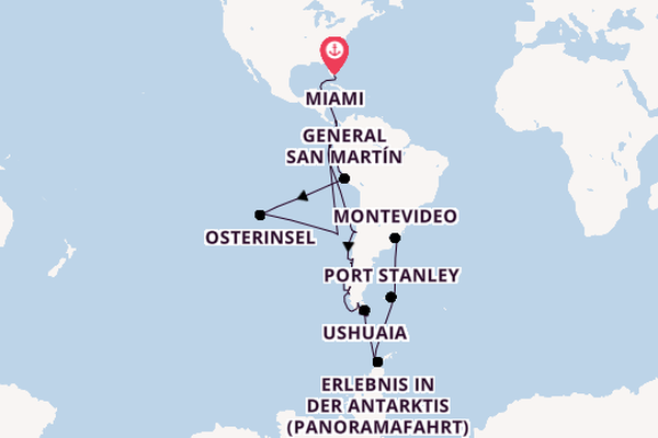 Südamerika ab Miami auf der Seabourn Quest