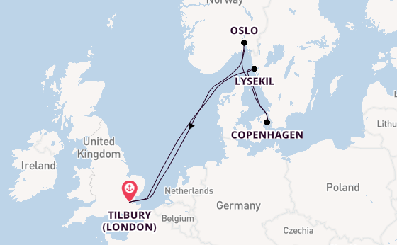 Trip with Ambassador Cruise Line from Tilbury (London)