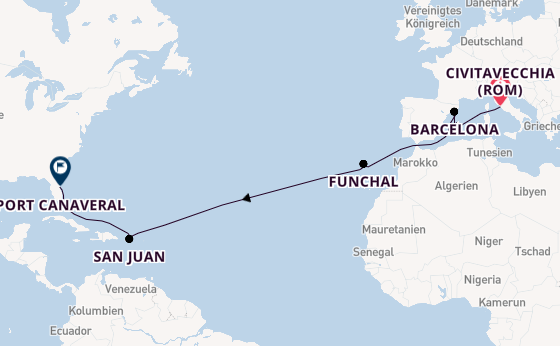 MSC Grandiosa -  Mediterrane Magie & Karibische Träume