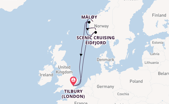 Voyage with Ambassador Cruise Line from Tilbury (London)