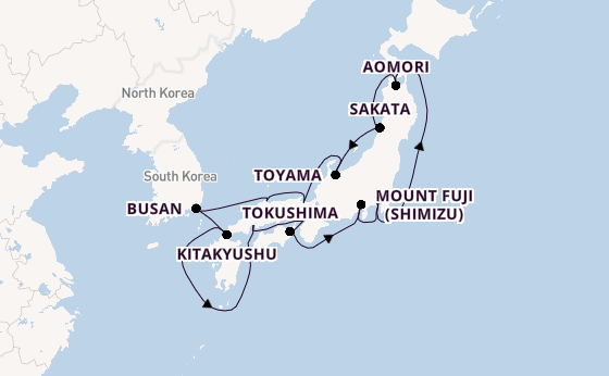 Japan from Tokyo, Japan with the Azamara Pursuit