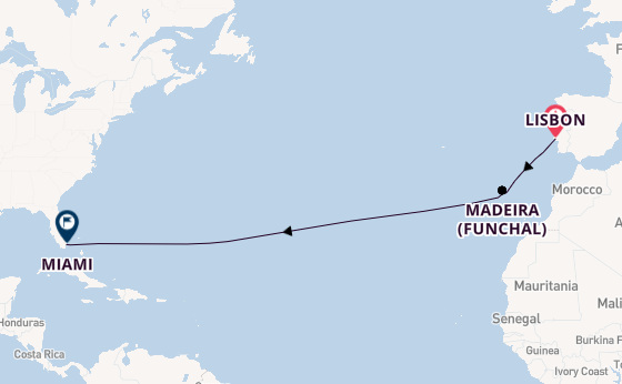 Transatlantic from Lisbon, Portugal with the Seabourn Quest