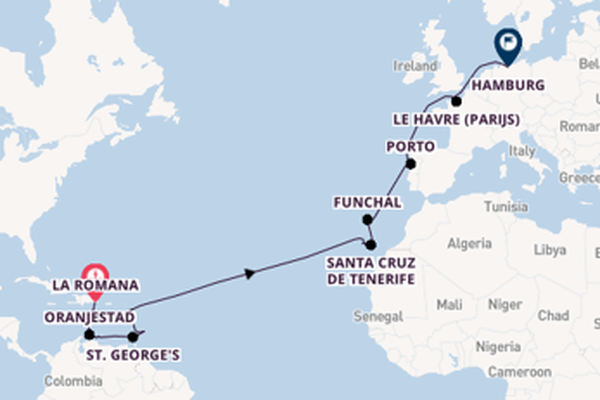 27daagse cruise vanaf La Romana
