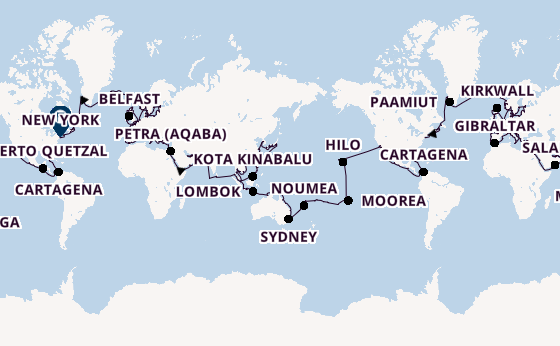 World Cruise from Miami, Florida with the Vista