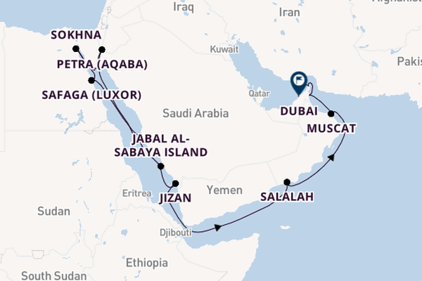 Middle East from Jeddah, Saudi Arabia with the EXPLORA I