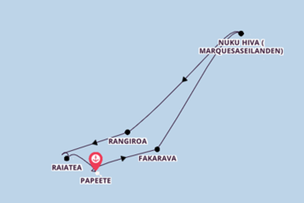 Cruise naar tropische sferen en ontdek Hawaii en Bora Bora