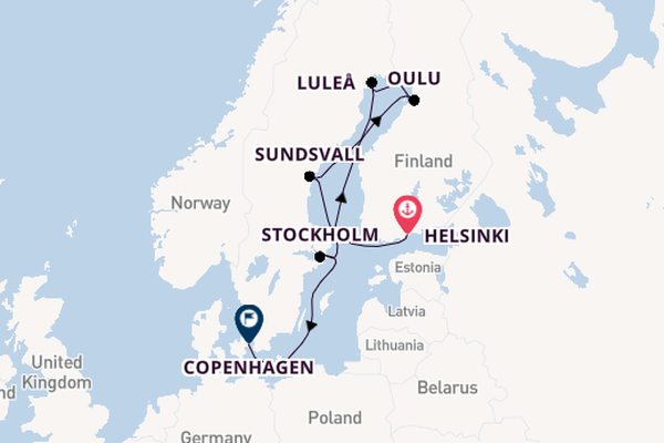 Scandinavia from Helsinki, Finland with the Insignia