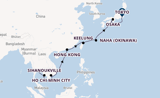 Southeast Asia from Laem Chabang (Bangkok), Thailand with the Seven Seas Explorer