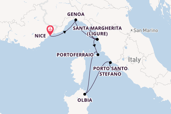 Western Mediterranean from Nice, France with the Azamara Quest