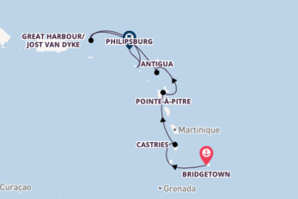 Cruise met Seabourn naar Antigua
