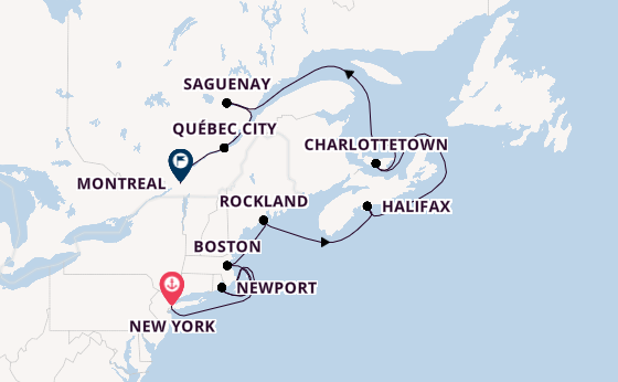East Coast USA from New York, USA with the Seabourn Ovation 