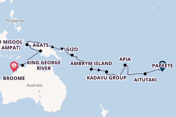 Australia from Broome, Australia with the Seabourn Pursuit